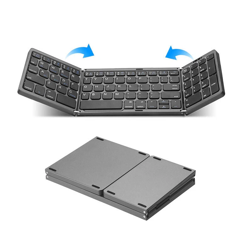 Mini Portable Folding Keyboard Thin Wireless BT Number Keypad For Mac Windows