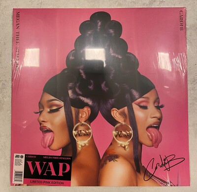Cardi B & Megan Thee Stallion WAP Pink 12'' Vinyl Record PINK Limited Edition