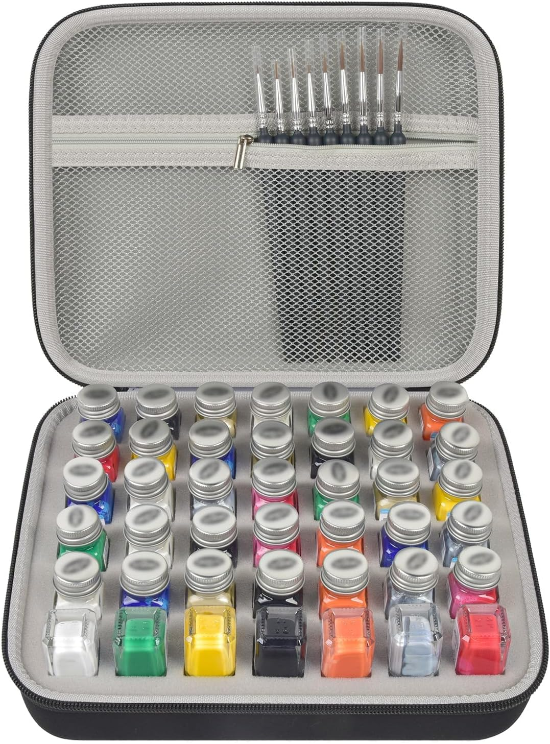 42-Slot Model Paint Storage Case for Testors Paint Sets – Compact & Stackable Organizer