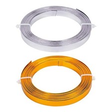 5 mm breit Aluminium Flachdraht Formgebung Einfassung Streifen Ring Metalldraht Zubehör