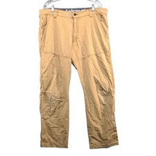Wrangler ATG Men's Straight Leg Chino Pants Tan 38 Flat Front All Terrain Gear