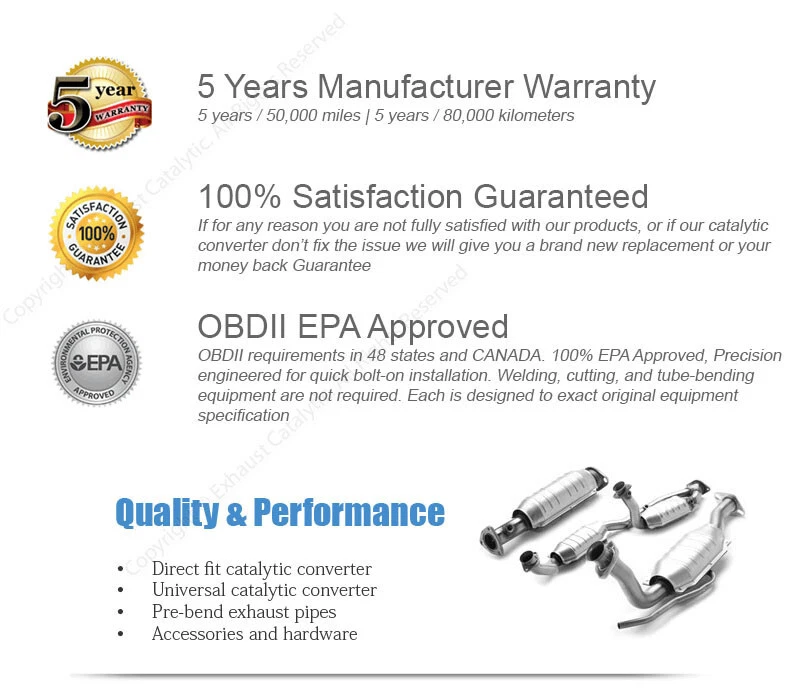 2010-2014 VOLKSWAGEN Jetta 2.5L Flex pipe Catalytic converter Direct Fit - Image 2 of 2