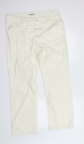 TU Womens White Straight Jeans Size 18 
