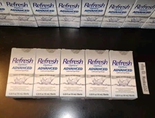 EXP 01/2027+! 5 Lot Refresh OPTIVE ADVANCED 0.33oz 10mL Eye Drops 