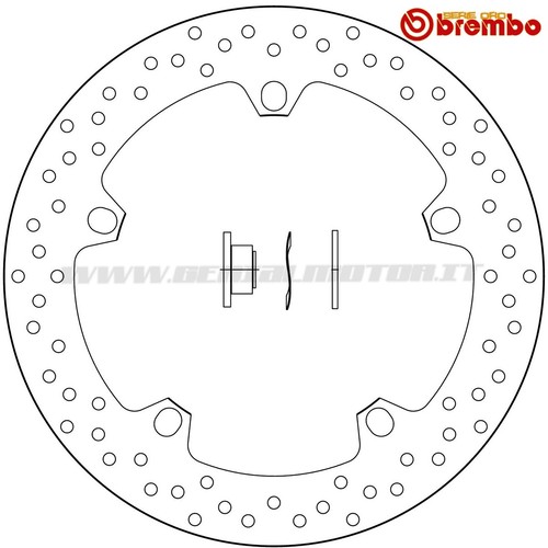 Brake Disc Fixed Brembo Serie Oro Front for Bmw R 1200 Gs 1200 2008 > 2012 - Picture 2 of 2