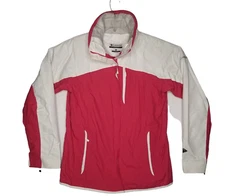 Columbia Omni-Tech Bugaboo Waterproof Jacket Coat Pink White Youth XL 18-20