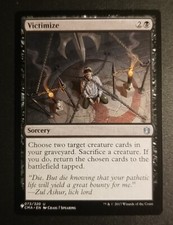 MTG 1x Victimize, NM, The LIst - Commander Anthology, Sacrifice Creature Return