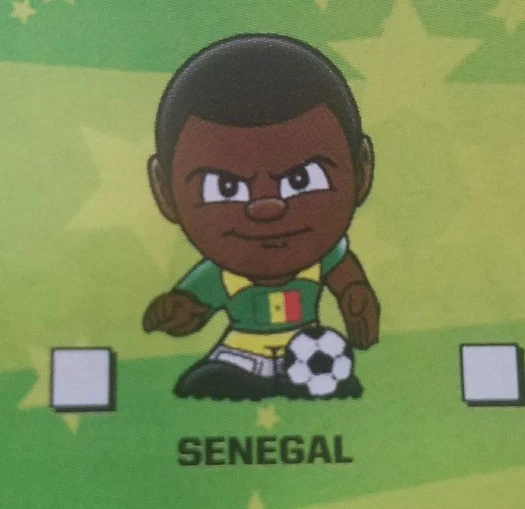 Figura de fútbol internacional Teeny Mates 1" Senegal Foto 2 de 2