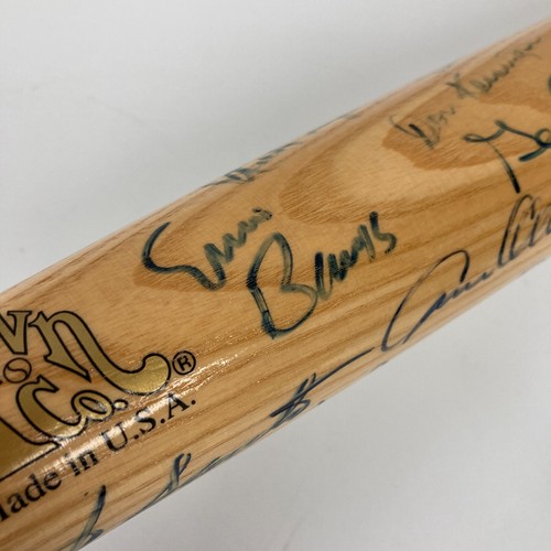 1969 Chicago Cubs Team Signed Baseball Bat 17 Sigs Ernie Banks 69/169 JSA COA - Picture 6 of 13