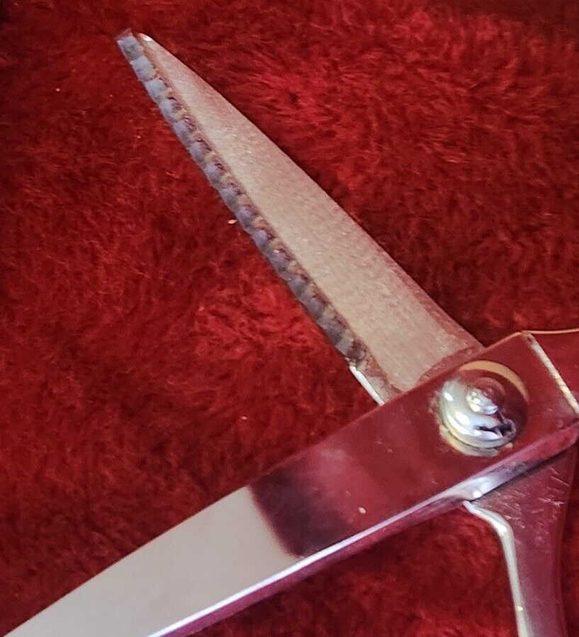 1975 Gingher Pinking Shears Scissors 7.5” G7P W/ Original Box Made in