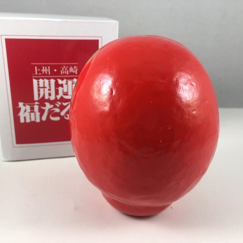 Bambola giapponese 3,5"H Red Lucky Daruma augurio di fare buona fortuna fortuna made in Japan - Foto 4 di 4
