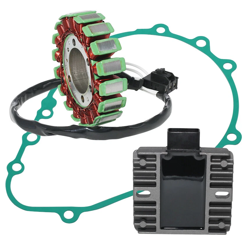 Estator + regulador + junta compatible con Kawasaki ZR750 Z750 07-12/ZR1000 Z1000 07-2009 Foto 2 de 4