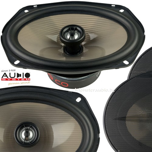 Audio System Carbon 609 CO 6x9" Koax Lautsprecher Set Boxen oval 300 Watt - Bild 1 von 4