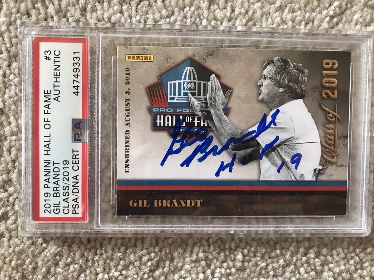 Carte Panini Hall Of Fame 2019 Gil Brandt - Dallas Cowboys - Autographe Et Dédicace /50