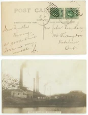 1917 Springhill Nova Scotia Canada Real Photo pc - 1ct booklet pane pair - cover