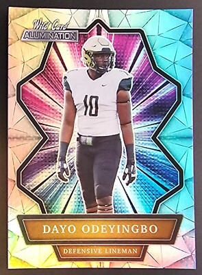 Image Dayo Odeyingbo image beautiful image beautiful - 2021 Dayo Odeyingbo ROOKIE RC Wild Card Alumination Silver Holo ...