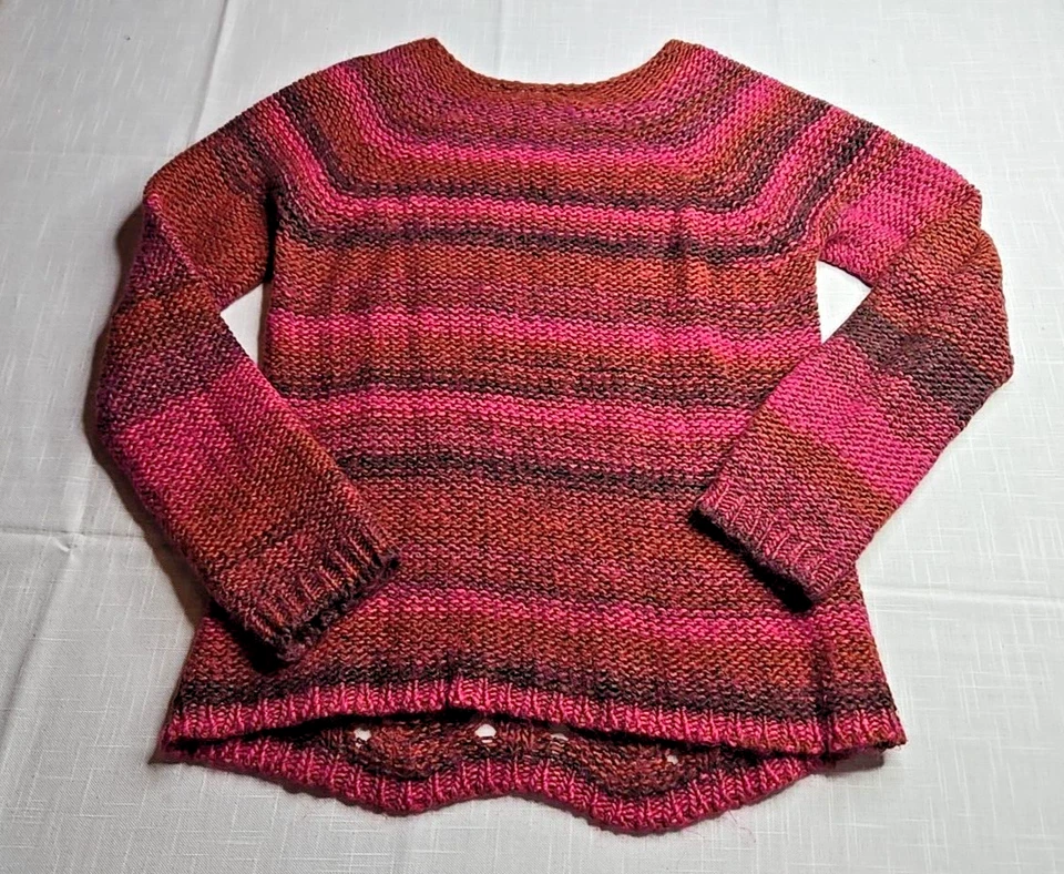 Suéter Lola's le parfum de Made in Italy Tejido Pointelle Berry-Multi Lana M Foto 3 de 4
