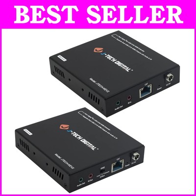 Extend 4K Video & USB Signals Up to 328 FT - HDMI KVM Extender with Audio
