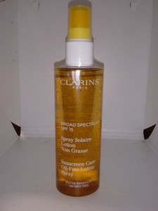 sunscreen lotion spectrum broad spf clarins solaire spray oz oil care