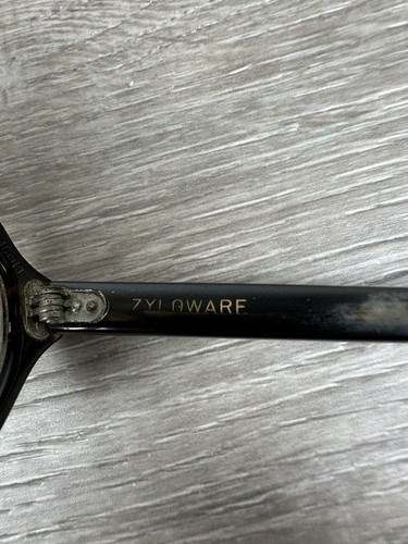 Vtg Zyloware France 5 1/4 Black Nylon Eyeglasses Frames 46-19 - Picture 4 of 7
