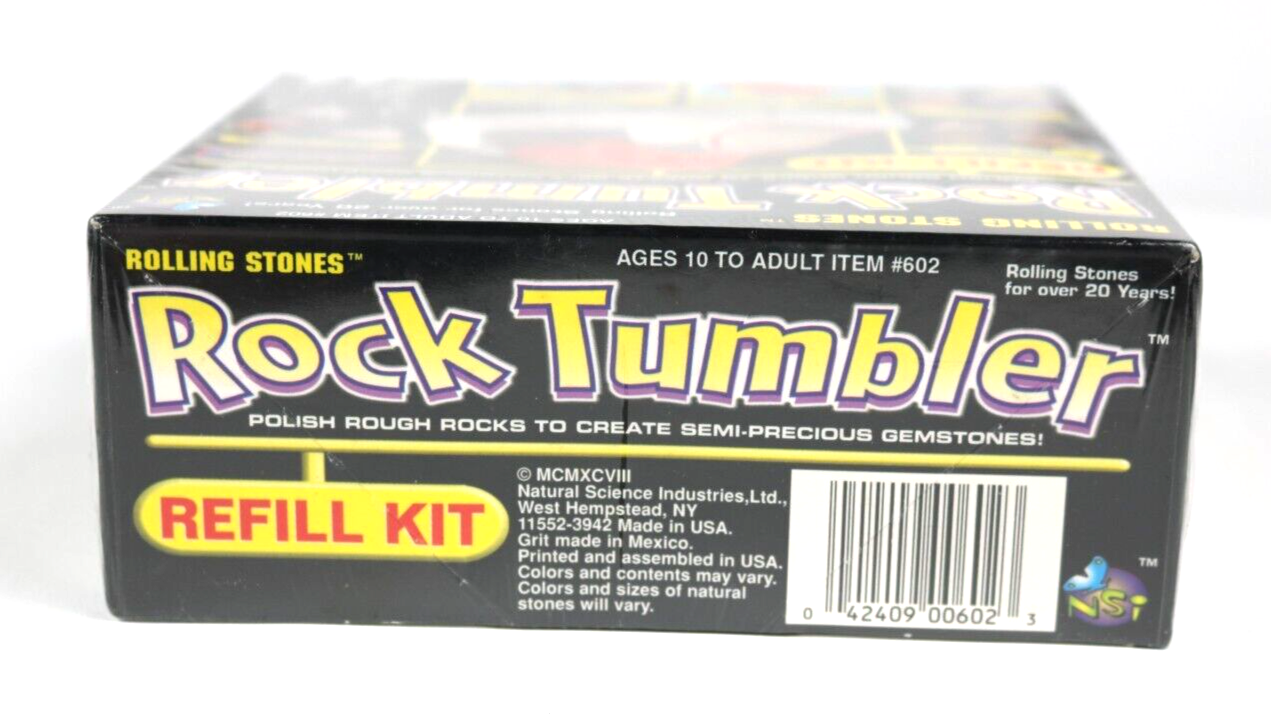 Rolling Stones Rock Tumbler Refill Kit Grit Polish SemiPrecious Stones