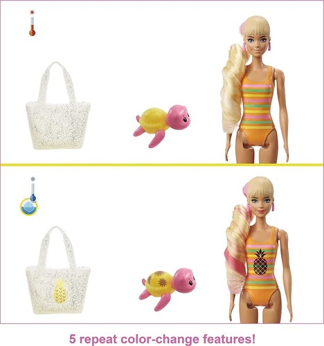 Barbie Ultimate Color Reveal Foam Doll - Pineapple Scent 25 Surprises Toys Gift - Picture 6 of 7