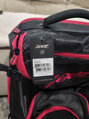 NWT Zoot Ultra Tri Carry On Rolling Travel Bag 2.0 Black