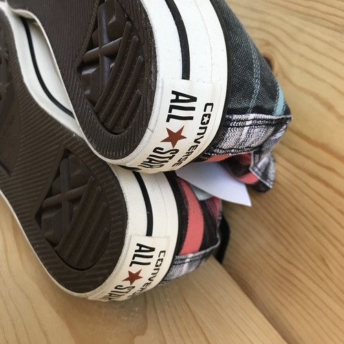 ZAPATOS CONVERSE X MISSONI CHUCK TAYLOR HI BLANCOS CANGREJO MANZANA FUERA DE CT TALLA 7 - Imagen 10 de 11
