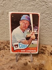 1965 Topps Don Landrum Hi # 596 Cubs Baseball 