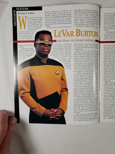 Star Trek Official Fan Club #94 November/December 1993 Levar Burton Treknology - Picture 4 of 13