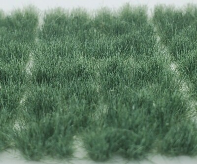 Self Adhesive Static Grass Tufts for Miniature Scenery -Plain Green- 6mm
