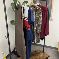 Vintage Clothing Lot Of  5 Retro Clothes Pieces Mixed Made In USA