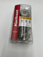 Kwikset Satin Nickel Adjustable Keyed Double Cylinder Deadbolt Lock 96650-492