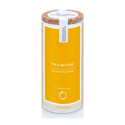 Wunschkapsel VITAMIN-KUR Premium Ergänzung | 290 Kapseln Inhalt