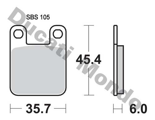 Pastillas de freno traseras SBS cerámica callejera para Aprilia SX 50 RX 50 RS 50 TX 311 105HF - Imagen 3 de 3