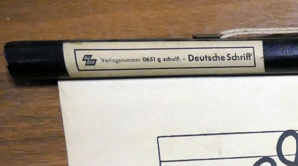 Lehrtafel Sütterlin Deutsche Schrift Carl Link - selten - Bild 4 von 4