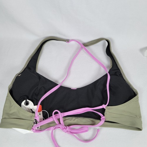 Costume da bagno bikini donna Prana Tulum regolabile taglia grande verde spiaggia outdoor - Foto 8 di 8