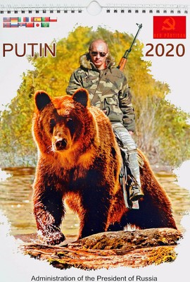 POUTINE CALENDRIER 2020 Calendar PRESIDENT RUSSIE PUTIN neuve