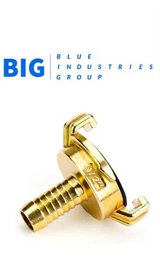 GEKA Hose Tail - 10 BAR 1/2'' / 3/4'' / 1'' BRASS FIRE HOSE IRRIGATION - BIG