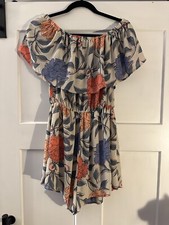 Lush Size Medium Floral Romper Summer