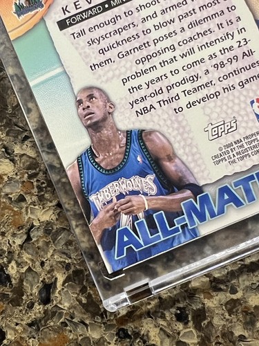 Kevin Garnett 1999-00 Topps All-Matrix Instinctive Force Refractor Timberwolves - Picture 9 of 10