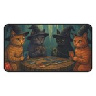 Cat Wizard Magic the Gathering, MTG Playmat, MTG Gift, Cat Witch Deskmat, Gaming