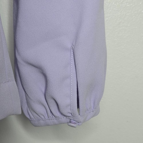 J Crew Womens Size 4 Blouse Drapey Crepe Faux-wrap Top Long Sleeve Tie Purple - Picture 4 of 7