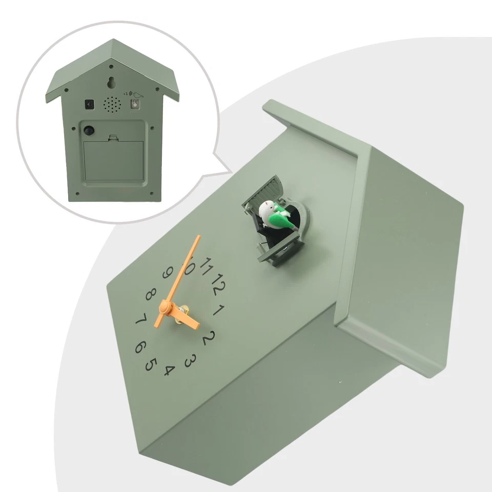 Elegant Design Cuckoo Clock Modern Design Home Office Decoration White - Image 3 of 4