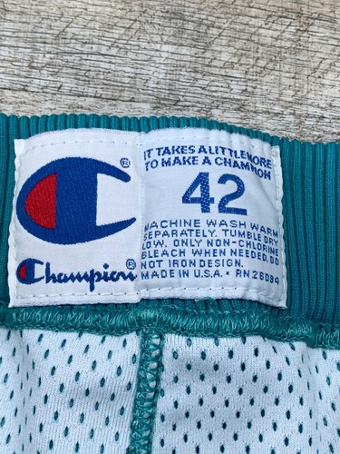 Vintage 90er Champion Charlotte Authentic Shorts (42) Gr. XL X 7" NBA Basketball curry - Bild 6 von 14