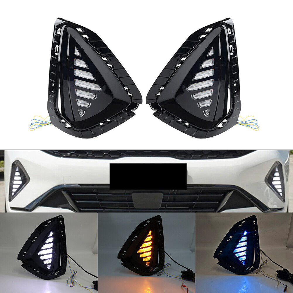 LED DRL Daytime Running Lights Fog Turn Signal Lamp For Kia K3 Cerato