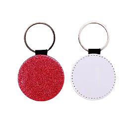 Circle Leather keyring - Picture 5 of 7