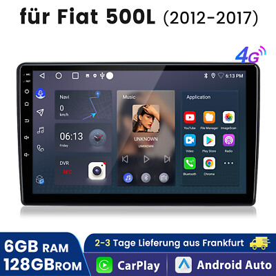 9'' Android13 4G Head Unit For Fiat 500 2007-2015 Car Stereo Radio GPS Navi 128GB