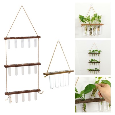 Wandbehang Glas Pflanzer Propagation Station Reagenzglas Vase Blume
