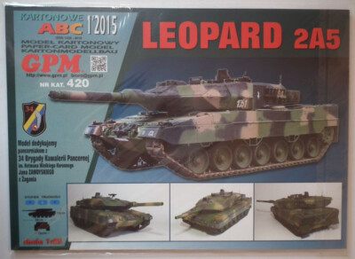 GPM 420 (1/2015) - Deutscher Kampfpanzer 2A5 Leopard   lasergeschnittene Rahmen
